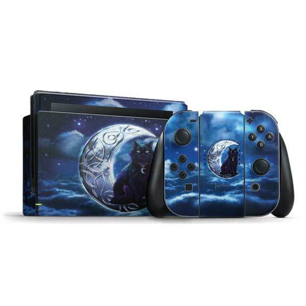 Fantasy & Dragons Nintendo Switch Bundle Skin - Celtic Black Cat