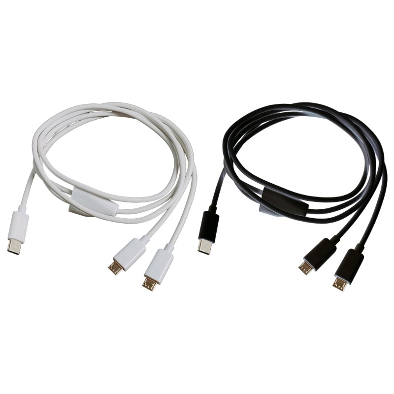 Durable Type C to Dual Micro USB Fast Charging Cable