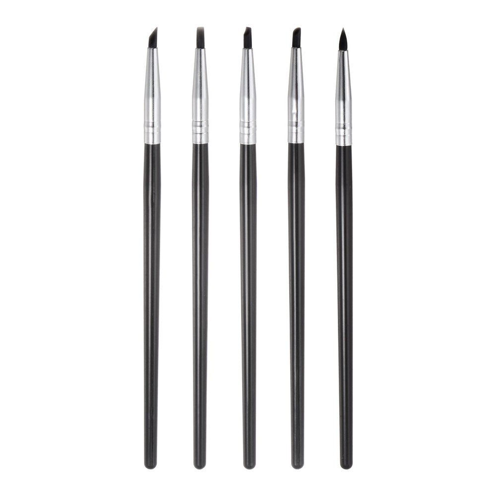 5pcs Clay Sculpting Tool Set, Clay Sculpting Rubber Tip Shaping Pen Black