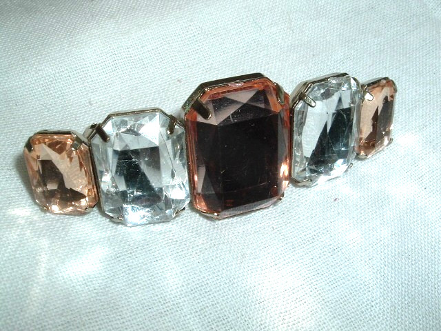 Amber And White Stones Art Deco 3