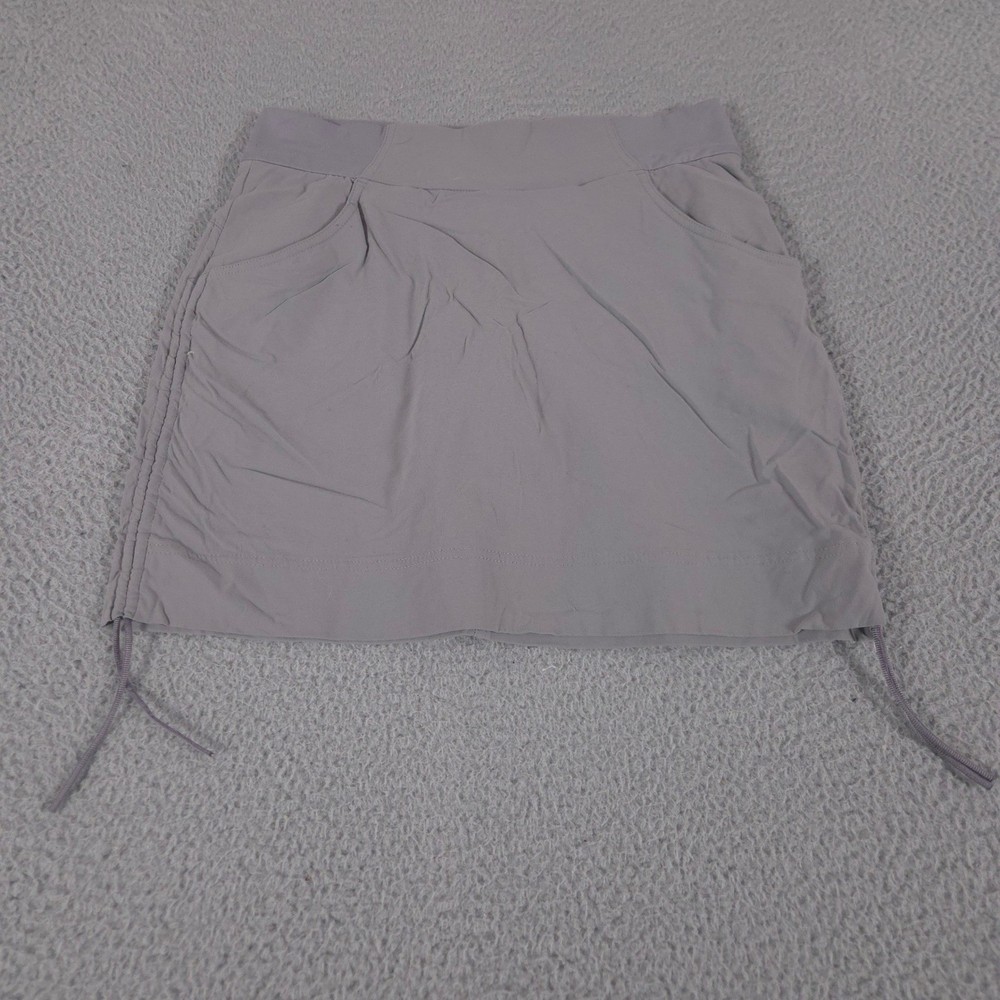 Columbia Skort Womens Small Gray Anytime Casual Nylon Stretch Omni-Shield Brief