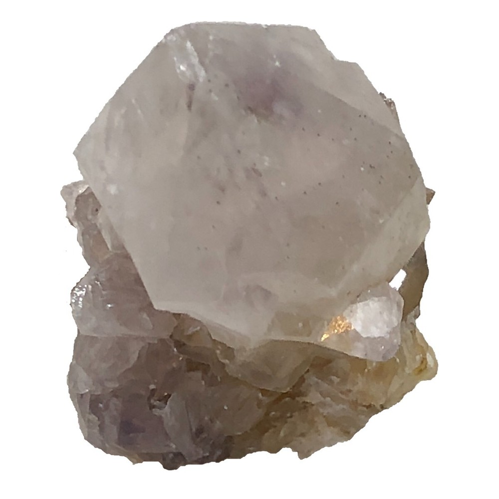 White and Citrine SPIRIT QUARTZ Cactus Crystal CC4421