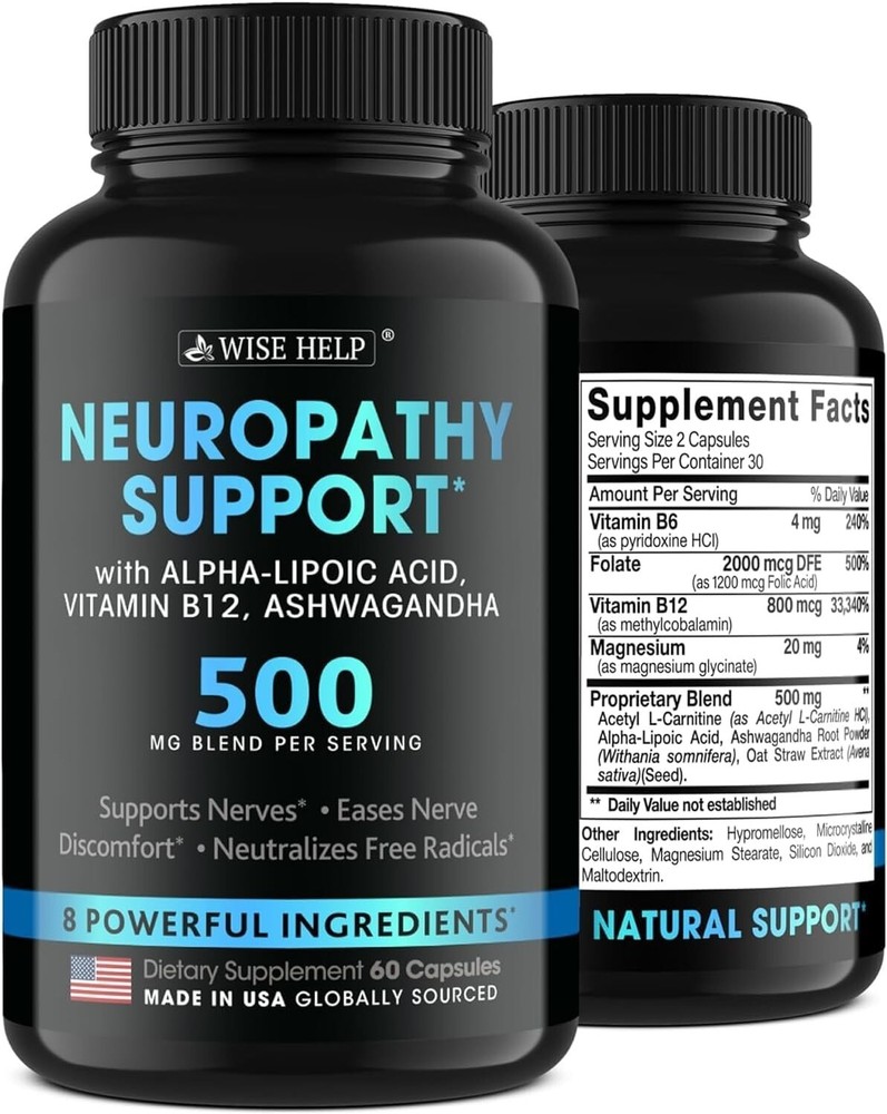 Powerful Nerve Health Formula - 60 Caps for Neuropathy and Trigeminal Neuralgia