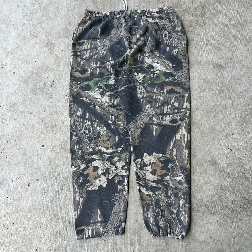Vintage Y2K Jerzees realtree camo essential blank cotton sweatpants