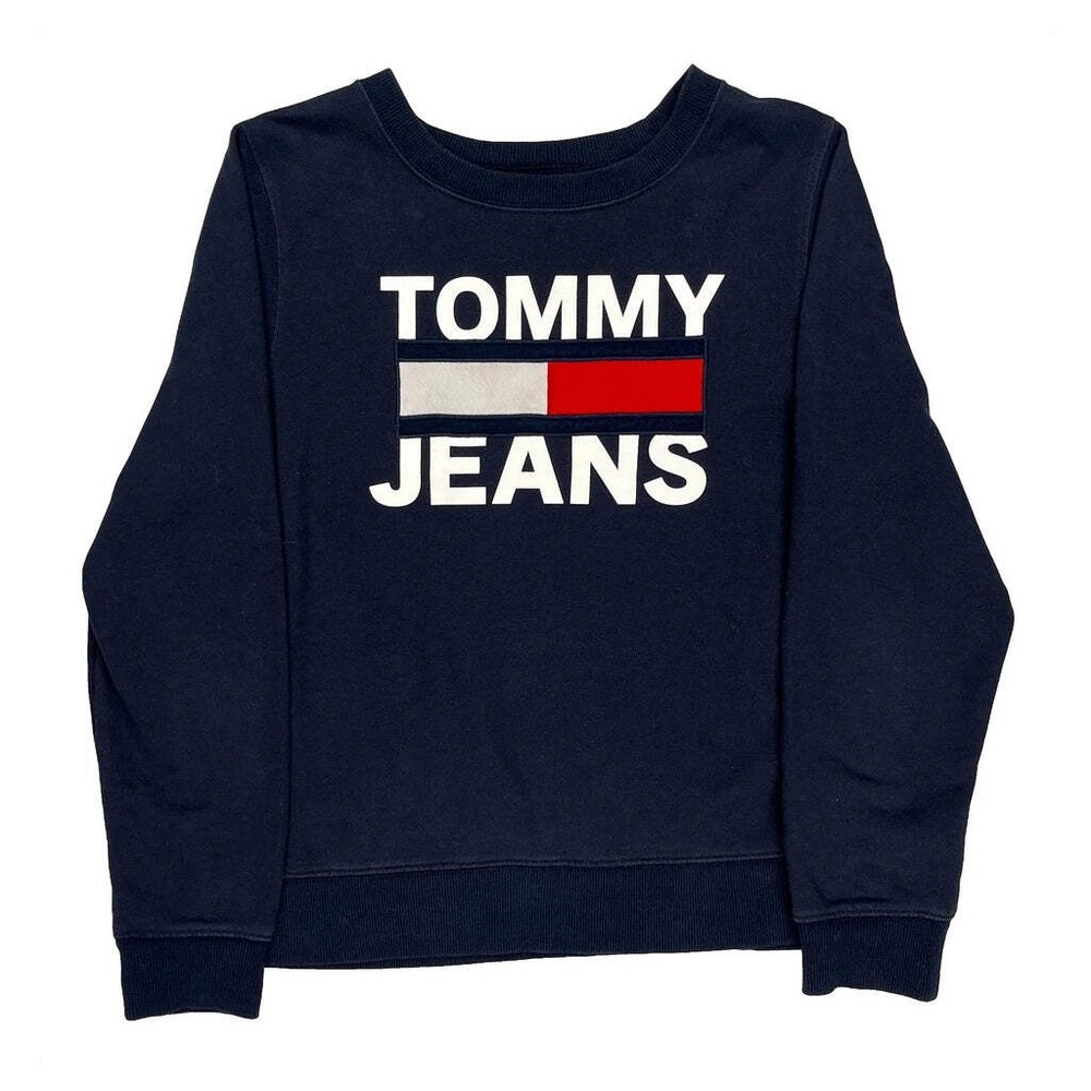 Tommy Jeans Sweatshirt - Small Navy Cotton