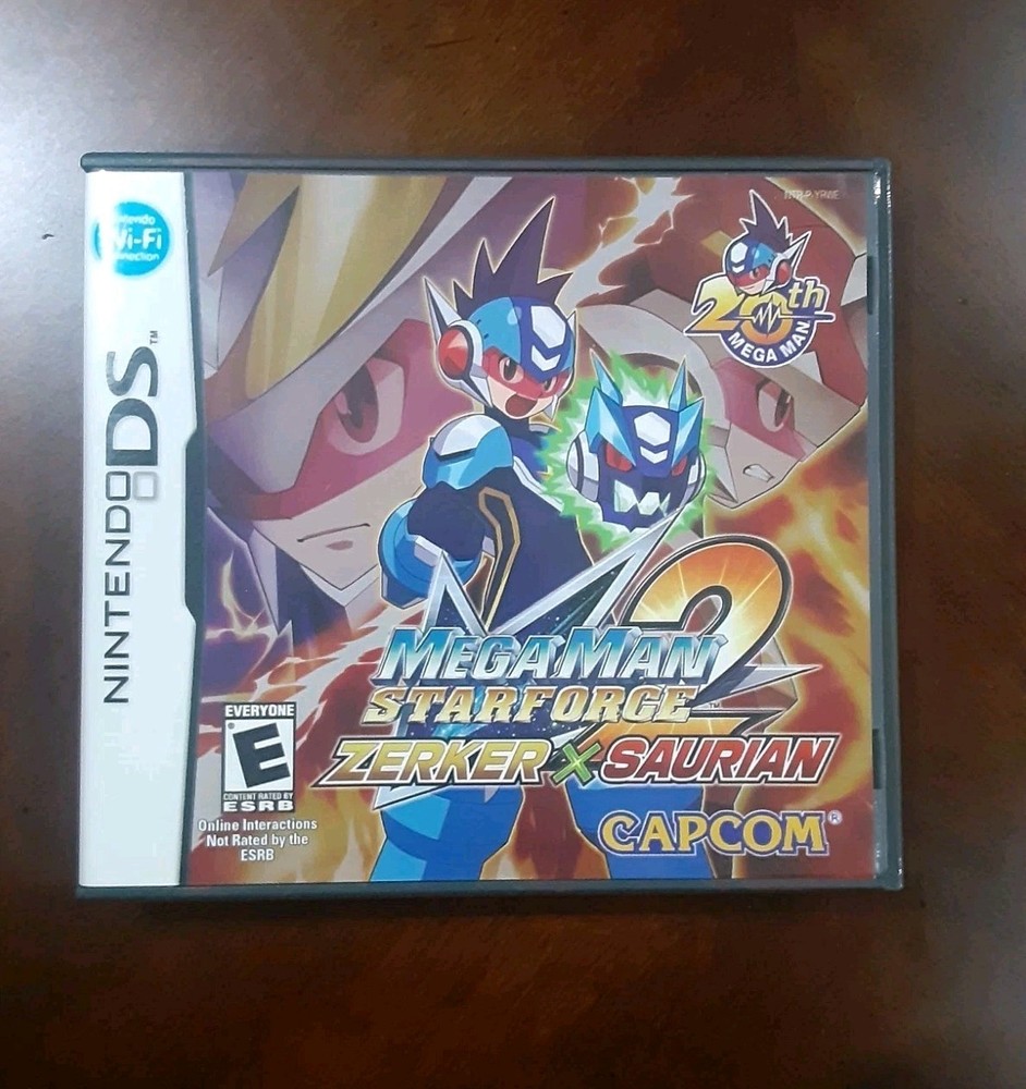 Mega Man Star Force 2: Zerker X Saurian (Nintendo DS, 2008) CIB Complete In Box