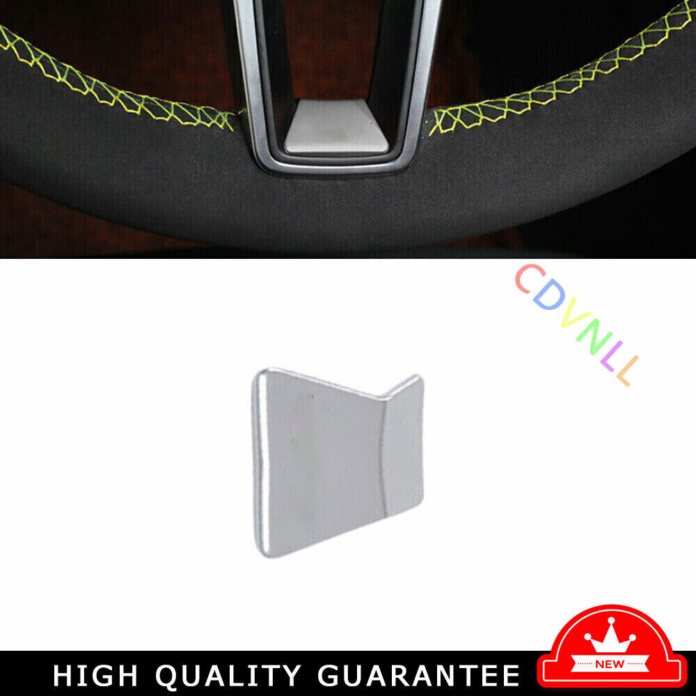 Car Steering Wheel Sheet Cover Trim 1* For Porsche Cayenne 2018-2021 Matt Silver