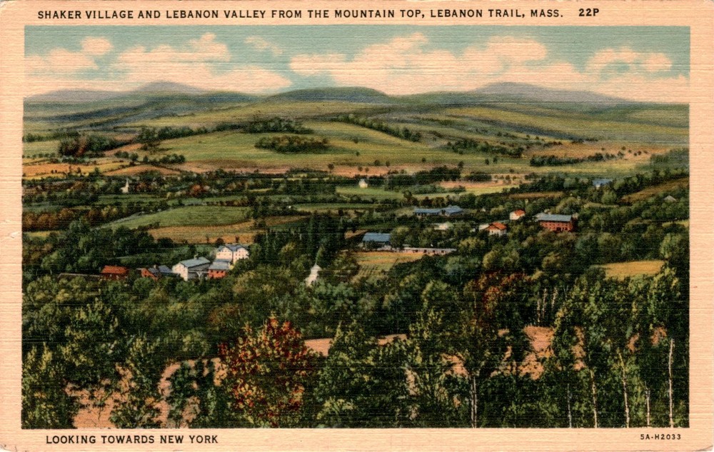 SHAKER VILLAGE, LEBANON VALLEY, MOUNTAIN TOP, LEB Postcard