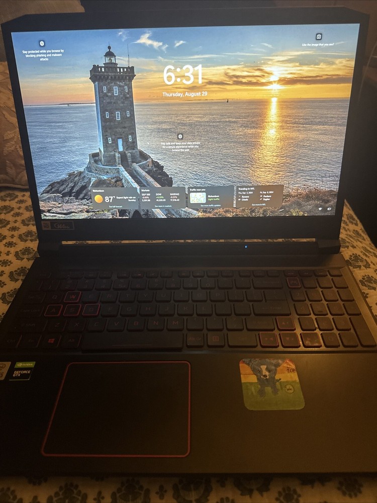 Acer Nitro 5 Gaming Laptop Intel i5 GTX1650 Used with Charger-image
