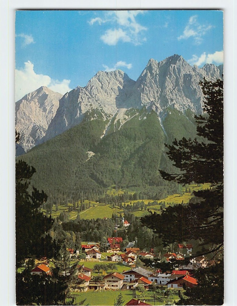 Postcard Zugspitzdorf Grainau Germany