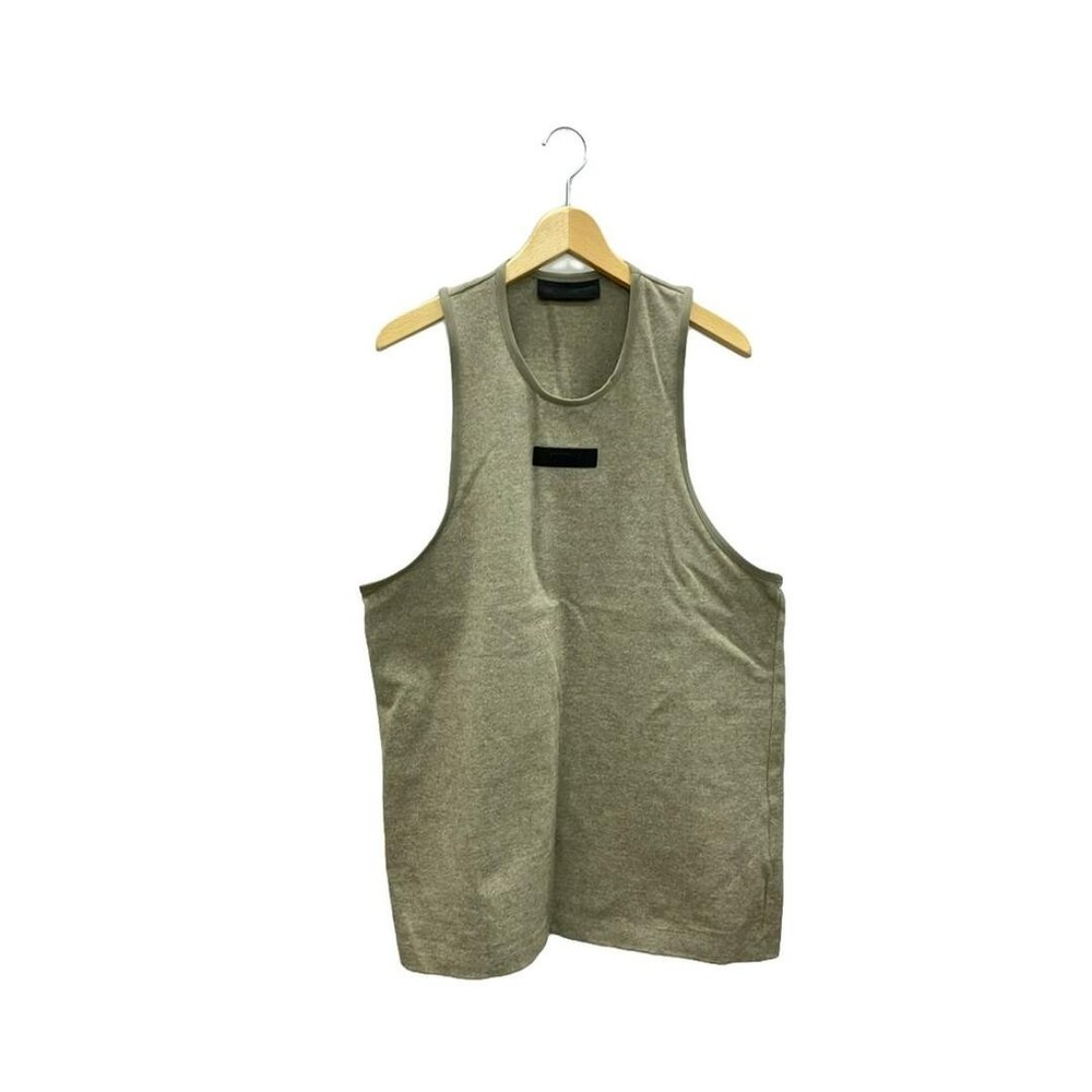 Fear of God Essentials Mens Relaxed Fit Tank Top in Neutral Tones