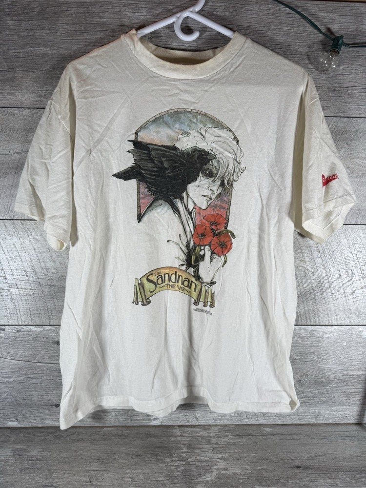 VTG 1996Sandman The Wake DC Comics T shirt Graphitti Design Large