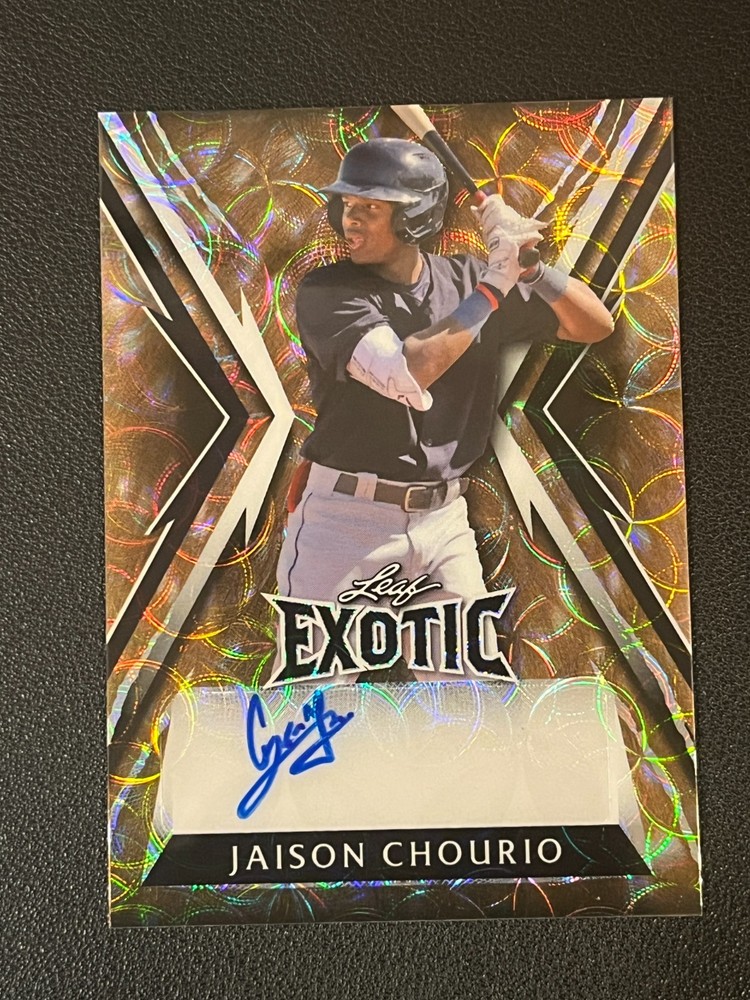 Jaison Chourio 2023 Leaf Exotic Auto /5 Guardians