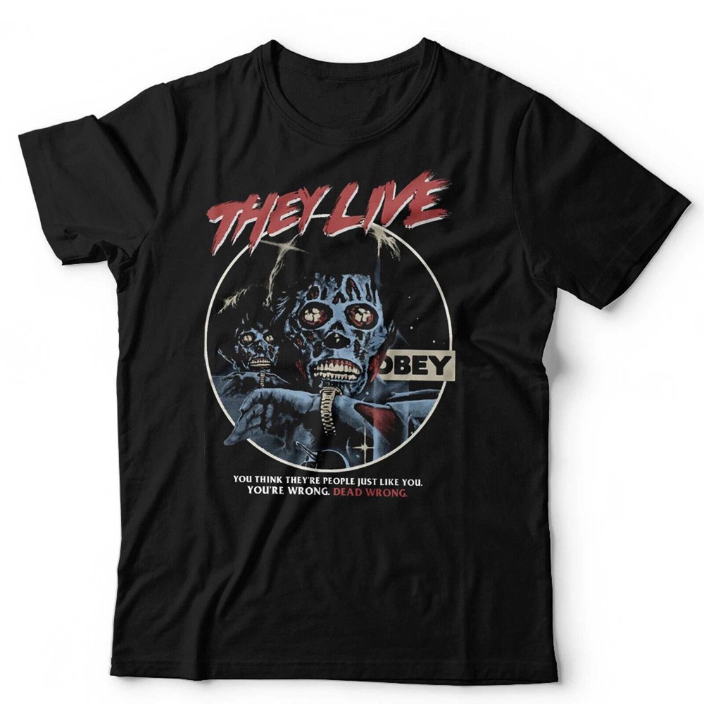 They Live Tshirt Retro Unisex Vintage Movie John Carpenter 80s Horror TRENDING