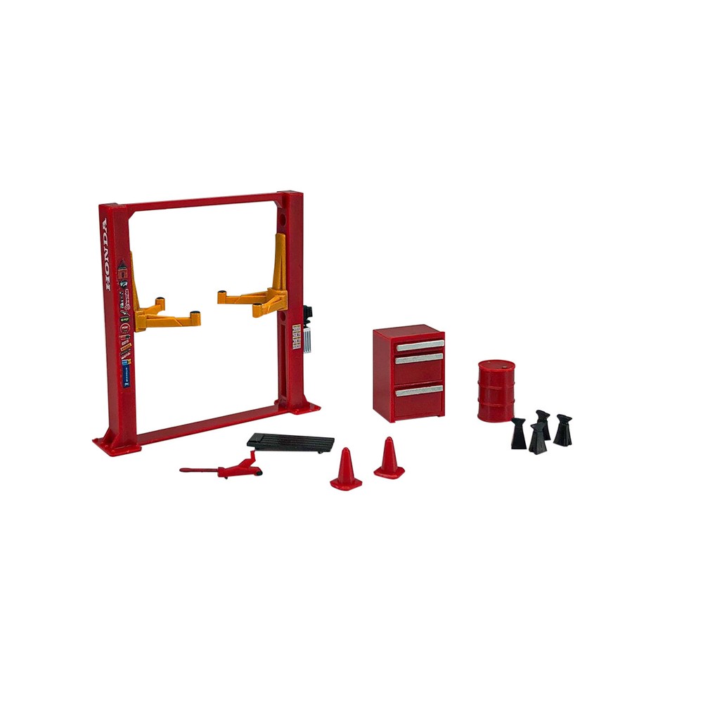 Upgrade1/64 Diecast Diorama Garage Maintenance Tool Set Model Car Decorative
