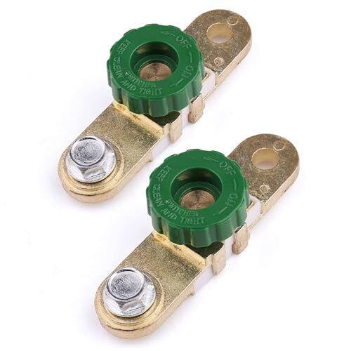 2Pcs Side Post Battery Disconnect Switch Battery Master Switch Isolator for Cut