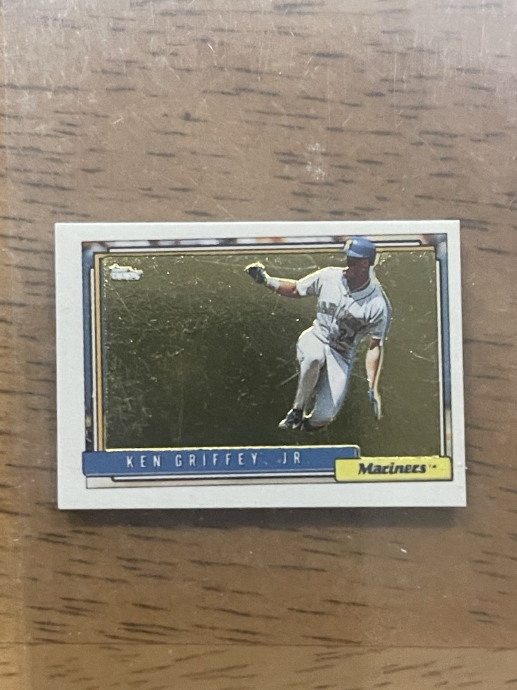 1992 Topps Micro GOLD baseball Ken Griffey Jr card #50 Factory Set insert card