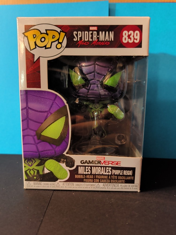 Funko Pop! Vinyl: Marvel - Miles Morales (Purple Reign Suit) (Metallic) #839