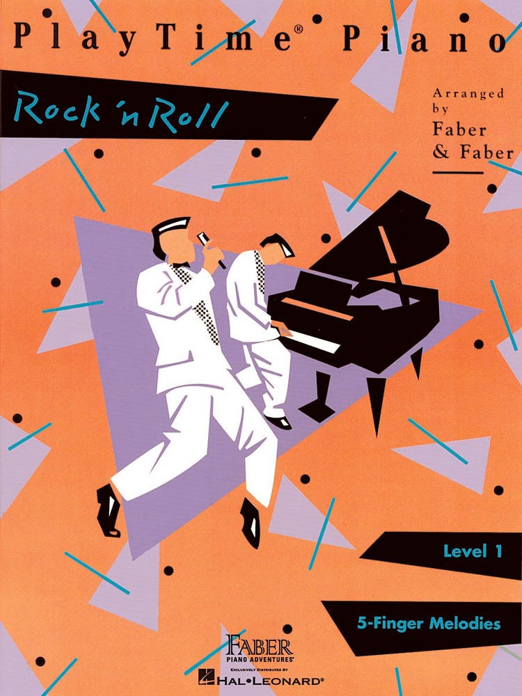 PlayTime Piano Rock N Roll Level 1 Beginner Sheet Music 10 Songs Faber Book