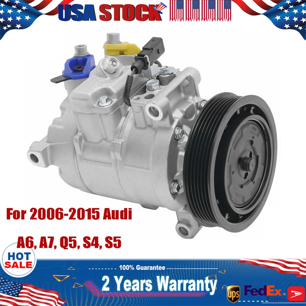 AUDI A5 A6 A7 Q5 S4 S5 AC Compressor with Clutch DENSO 6SEU14C OE#4F0260805AF  