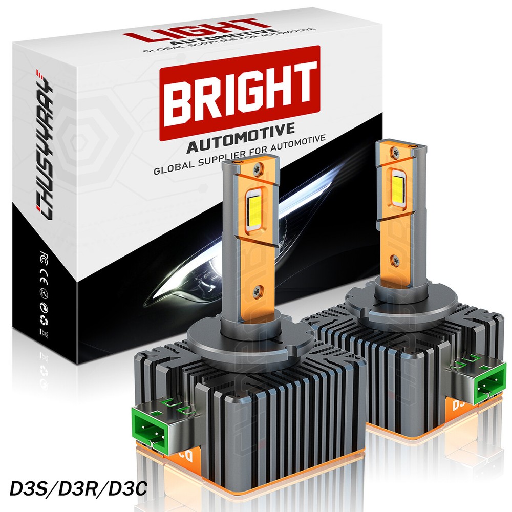 D3S D3R 180W LED Headlight Bulbs 6500K White HID Xenon Conversion Kit 2PCS