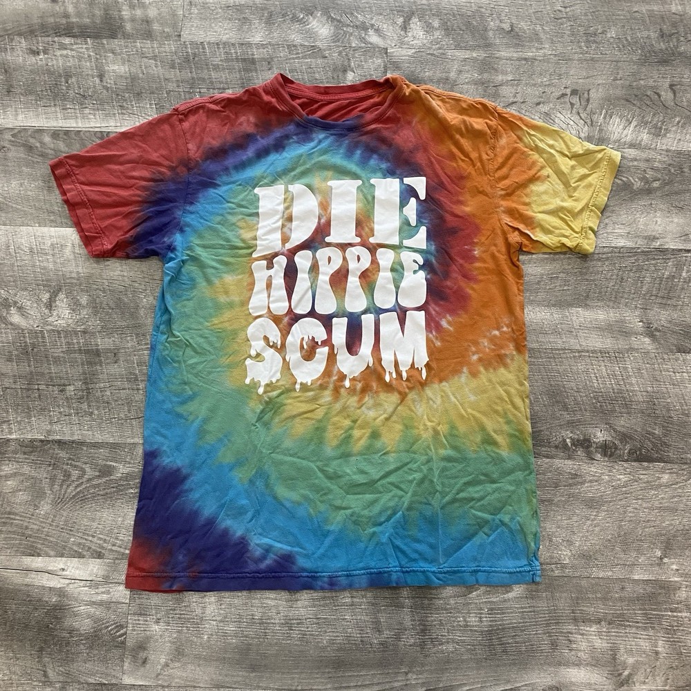 RARE HUF Tie dye t shirt size Large