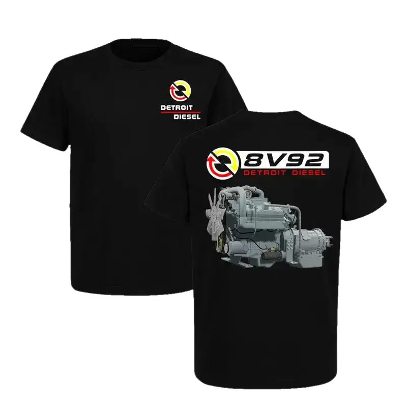 Detroit Diesel 8V92 Engine T-Shirt, Vintage Trucks Mechanic Graphic Tee