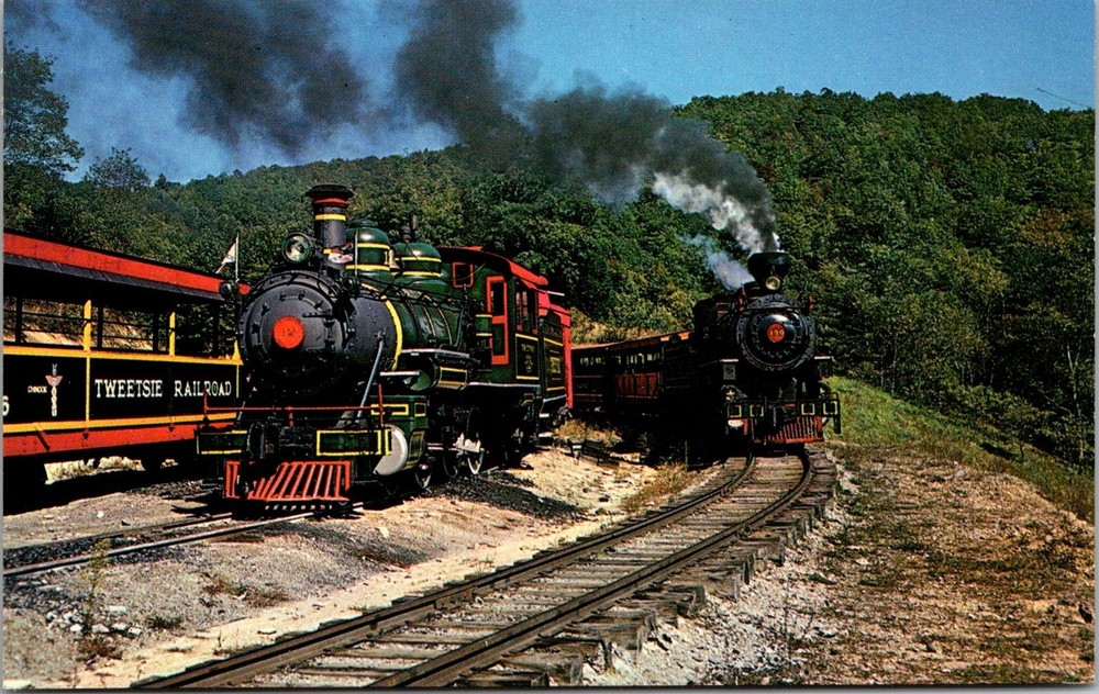 Dr Jim Stamps Vintage Postcard Tweetsie Railroad Blowing Rock North Carolina