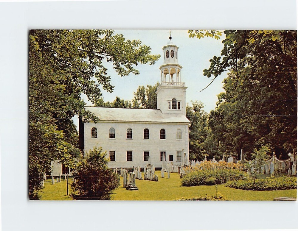 Postcard Old First Church Old Bennington Vermont USA