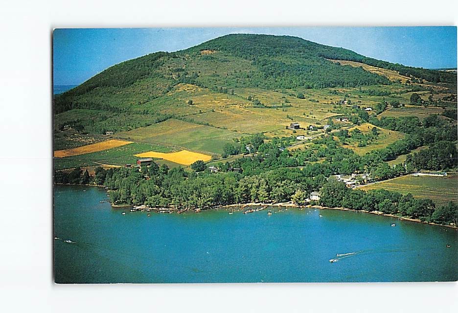 Postcard Aerial View Bare Hill Canandaigua Lake New York USA