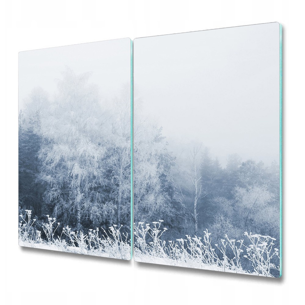 Glass Chopping Cutting Board Winter Trees Winter Forest Tree Nature Wild 2x30x52