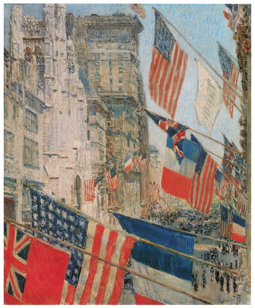 7814.Decoration Poster.Home Room wall interior art design.American flag Parade