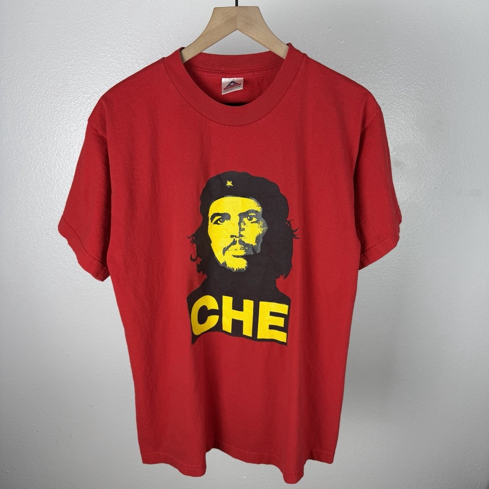 Vintage 90’s Che Guevara Portrait Red Rage Against The Machine T Shirt Large