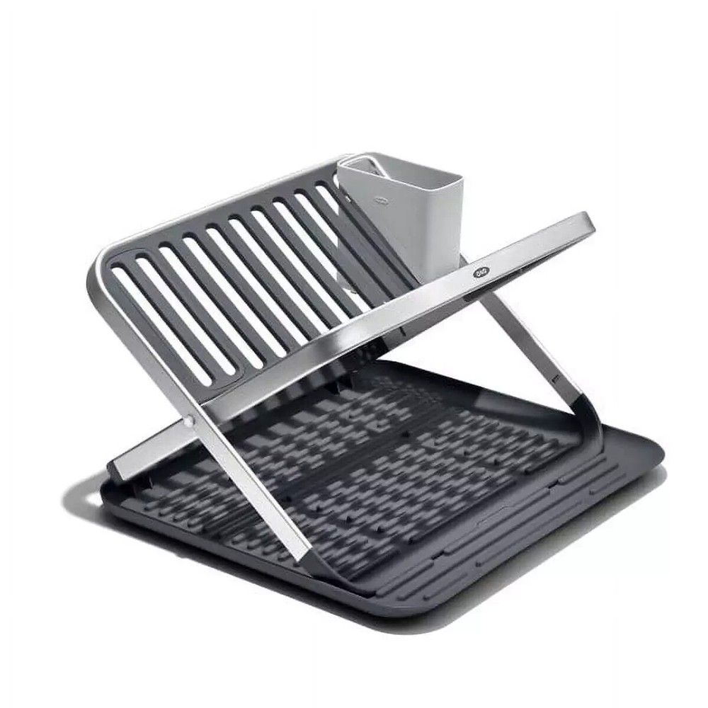Space-Saving Compact Folding Dish Rack by OXO for Easy Storage