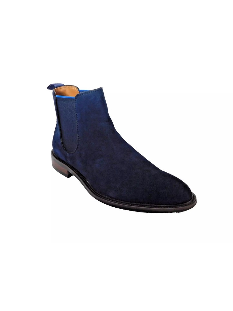 Steve Madden Men's Navy Bronn Almond Chelsea Boot with Pull Tab Size 11 M