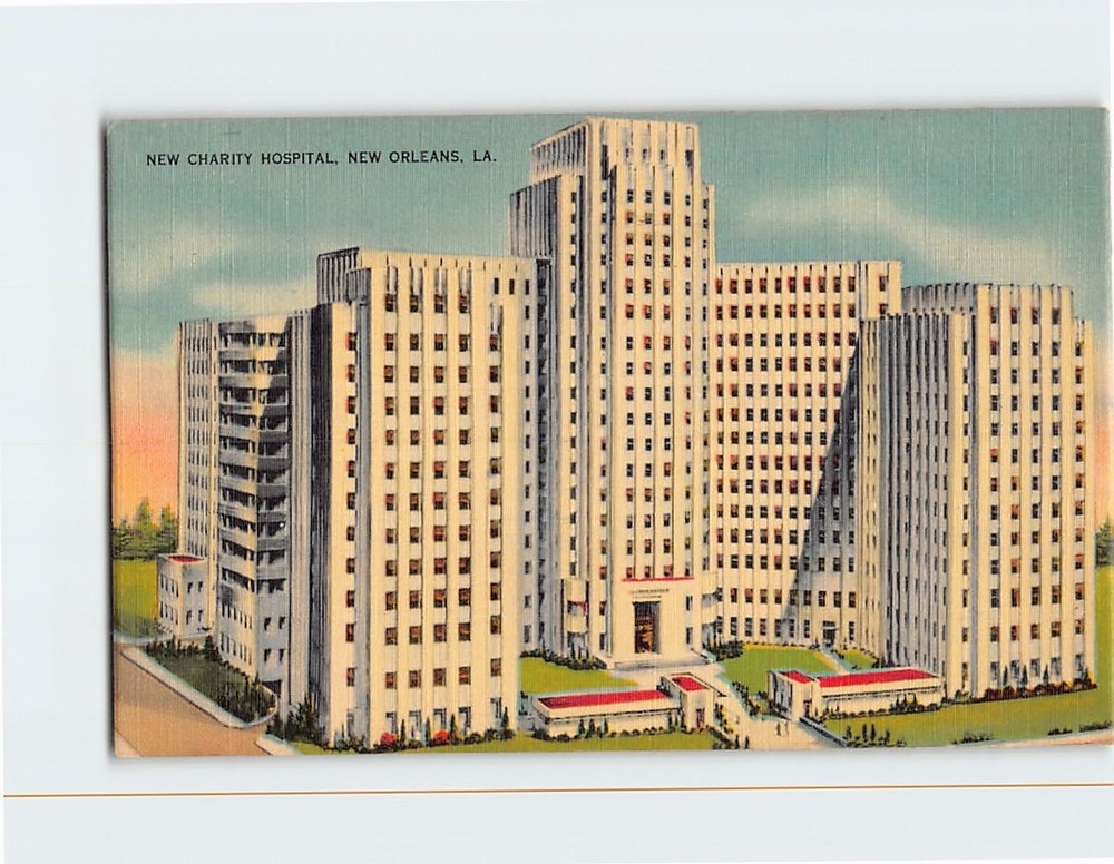 Postcard New Charity Hospital New Orleans Louisiana USA