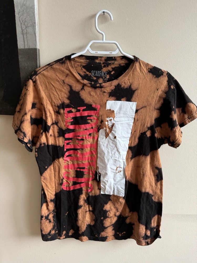 Scarface Tie Dye Graphic Tee in Medium - Retro Movie Style