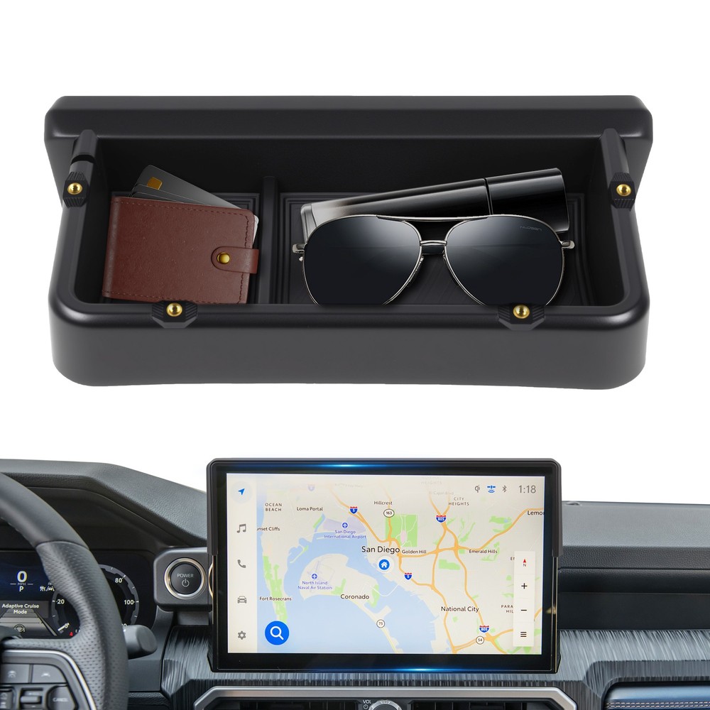 Center Dashboard Storage Box For 2024-2026 Toyota Tacoma 14inch Screen Behind