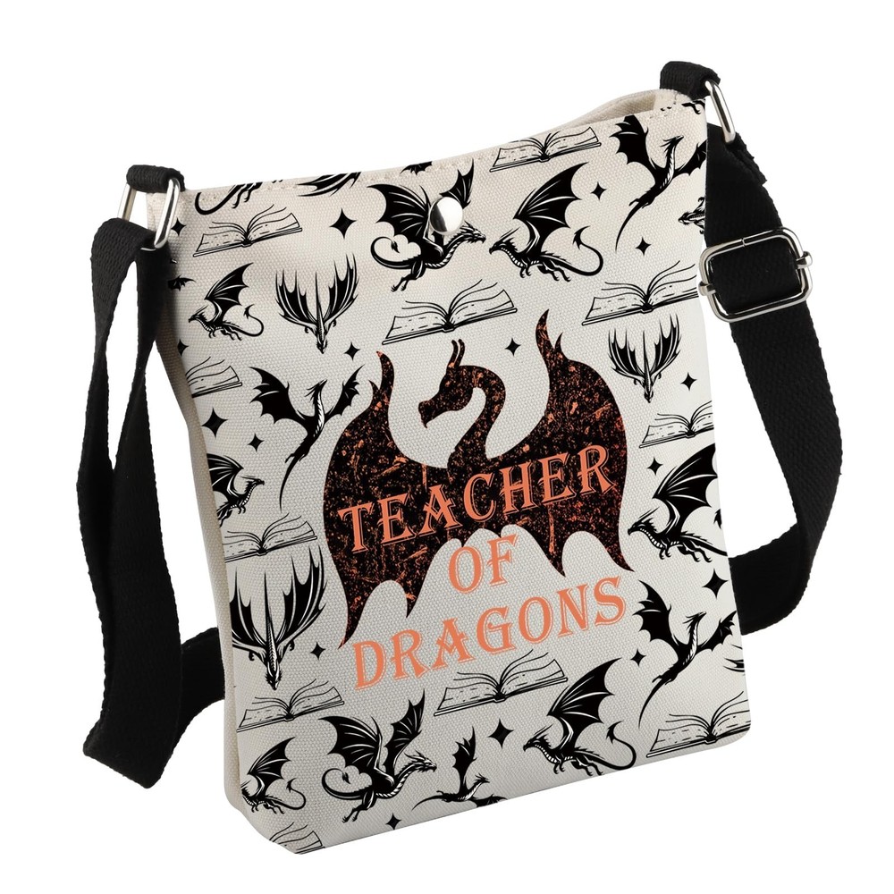 Funny Teacher Gift Teacher Of Dragons Crossbody Bag Back To School Gift Drago...