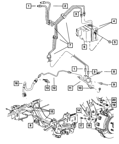 ABS Stability Control Hydraulic Unit Mopar 68079524AA Replacement Part-image