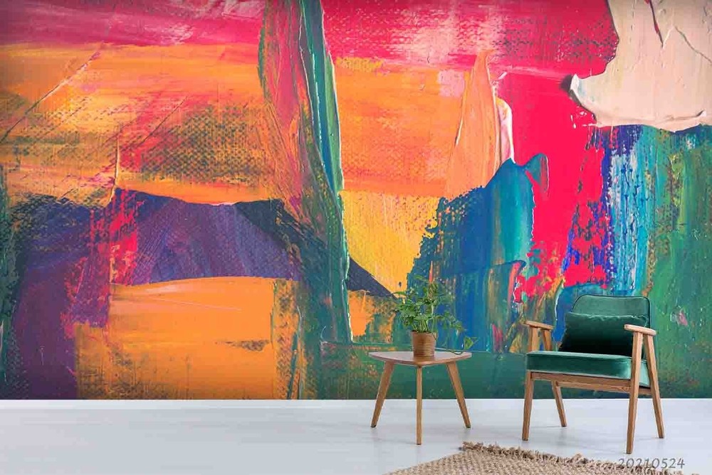 3D Abstract Oil Painting Wall Murals Wallpaper Murals Wall Sticker 2