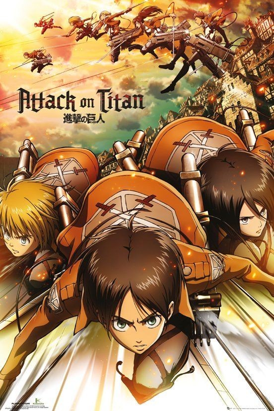 Poster Studio B - Attack on Titan Season 1 Cover Japanese Anime 24x36