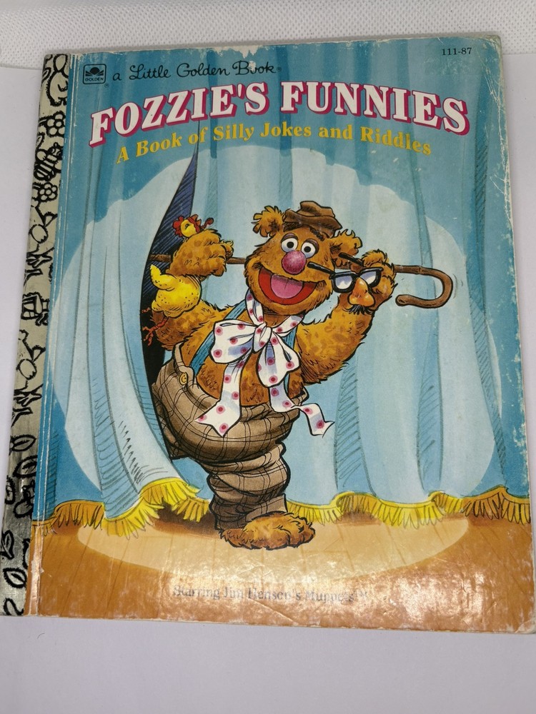 VG 1993 HC Little Golden Book Early Edition Fozzie's Funnies Tom Brannon