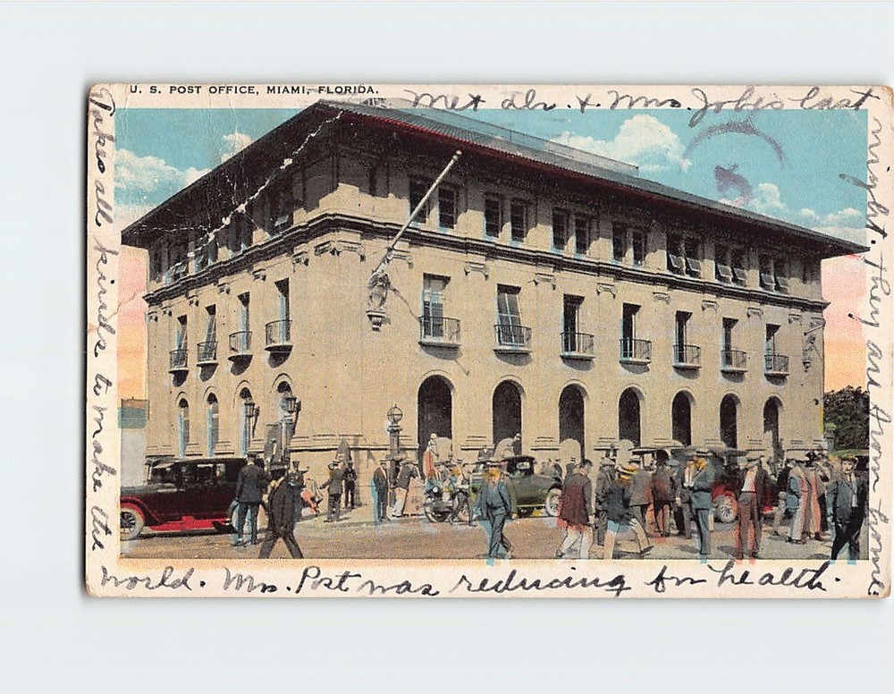 Postcard US Post Office Miami Florida USA