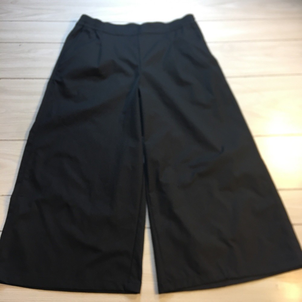 The North Face Womens Wide Leg Relaxed Fit Pants Black Size 16 NWT