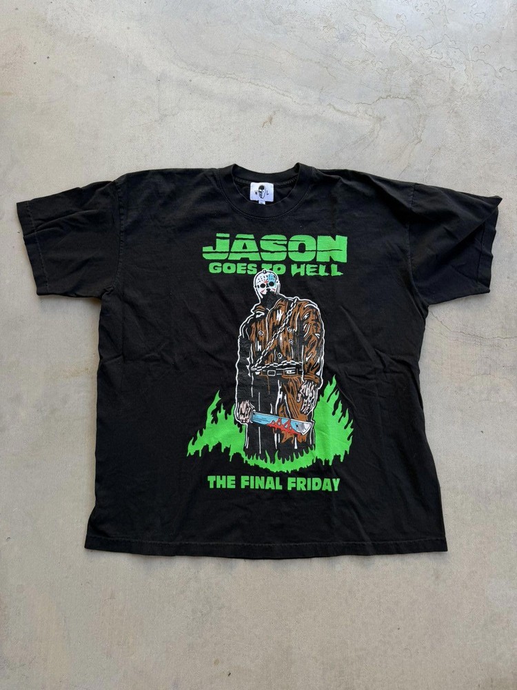 Warren Lotas “Jason Goes To Hell” Tee – Black (Size XL)