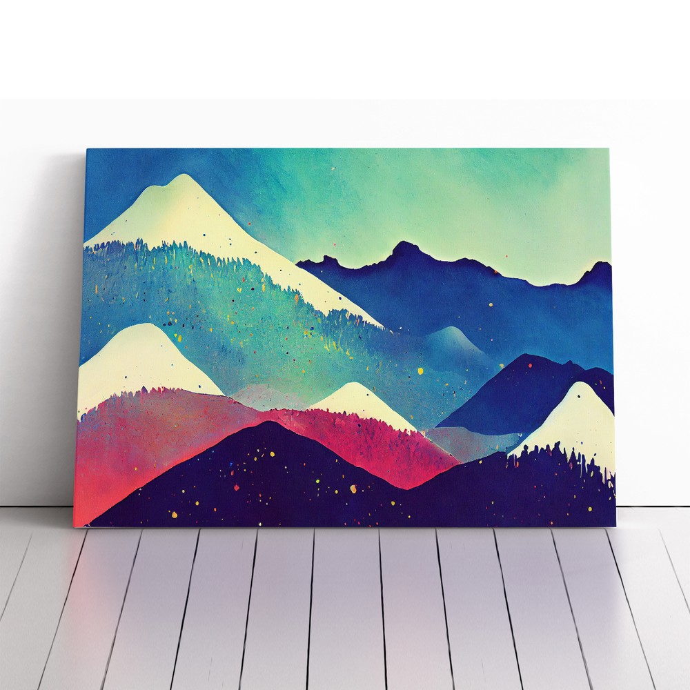 Mountain Splash Vol.2 Abstract Canvas Wall Art Print Framed Picture Home Decor