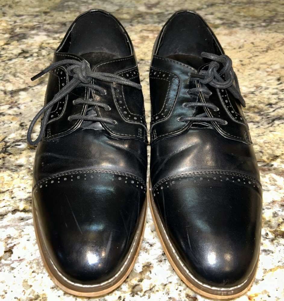Stacy Adams Cap Toe Oxford Dress Shoes Men's Dickinson Lace-Up Sz 7M