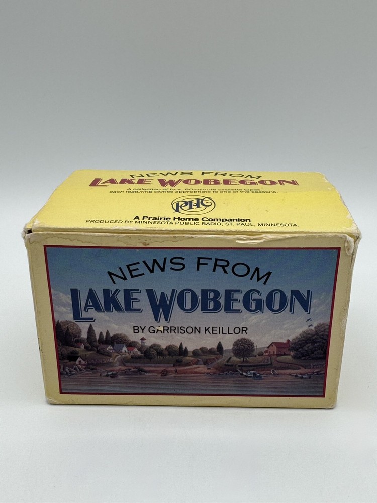 News From Lake Wobegon 4 Cassette Set Original Box Garrison Keillor 1983 Stories