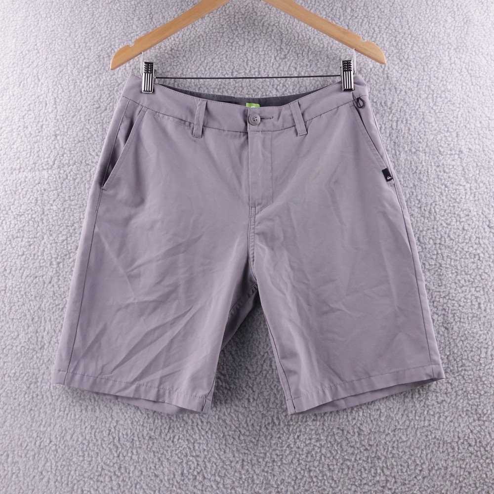 Quiksilver Amphibian Shorts Men's Size 30 Gray 4 Way Stretch Quick Dry Stretch